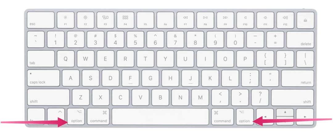 Клавиша Alt на Mac