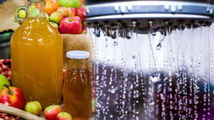 Каковы преимущества сока яблочного уксуса? Что произойдет, если вы добавите яблочный уксус в воду для душа?