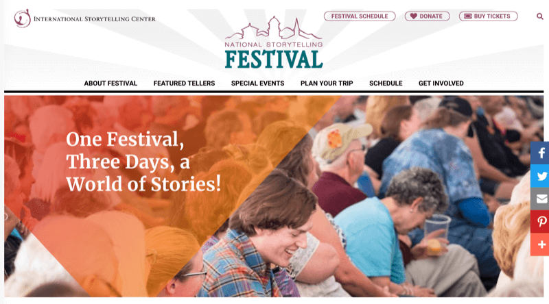 Сайт Национального фестиваля рассказывания историй