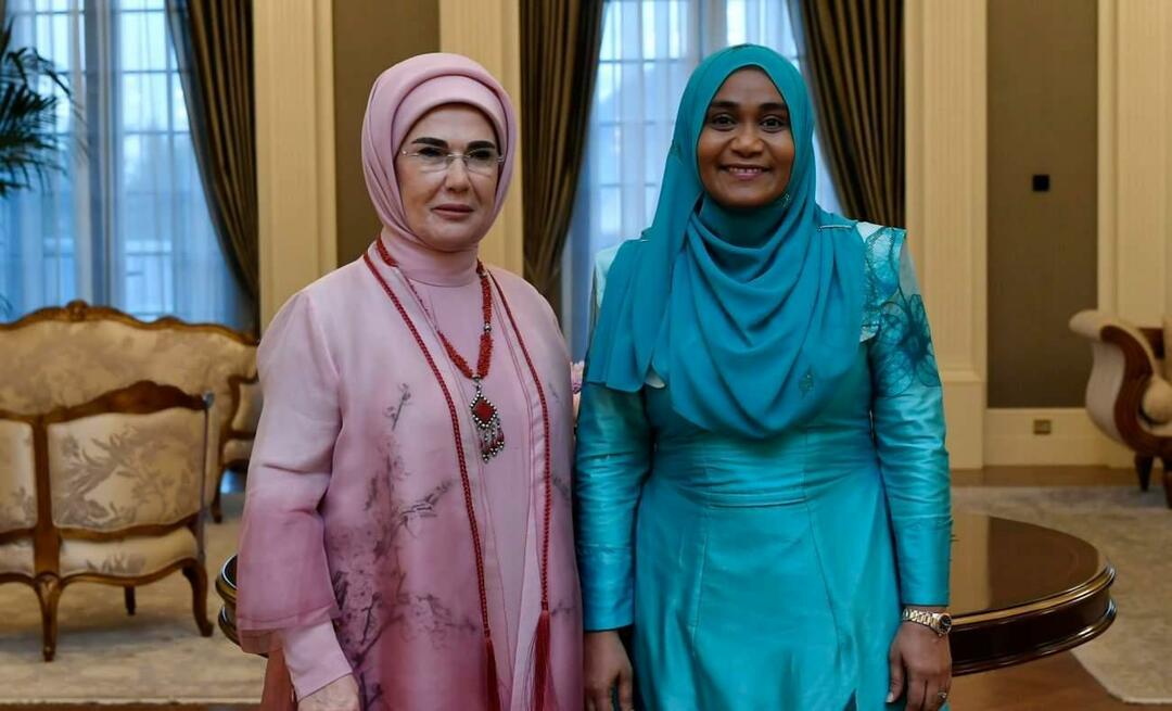 Первая леди Эрдоган встретилась с Саджидой Мохамедом, женой президента Мальдив Муиззу