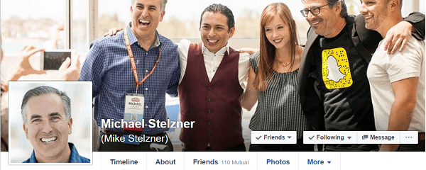 Майкл Стельцнер присоединился к Facebook по рекомендации Энн Хэндли из MarketingProf.