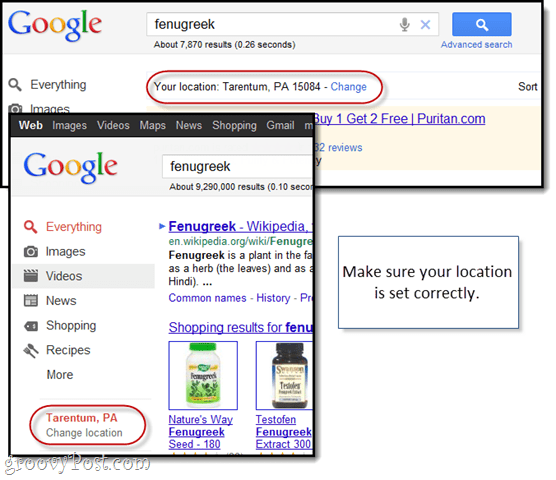 Совет по поиску в Google Покупках