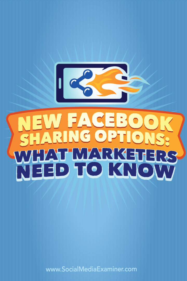 используйте параметры обмена в Facebook, чтобы повысить вовлеченность