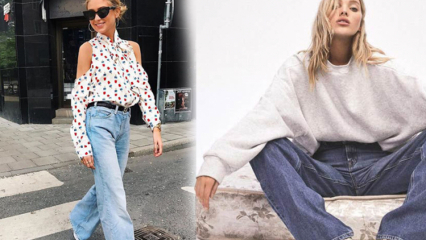 Какова новая тенденция сезона джинсовых брюк? Как джинсовые брюки папа объединены?