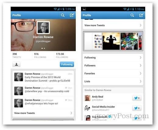 Что нового в обновлении Twitter для Android 3.4
