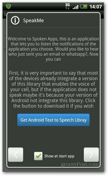 SpeakMe для Android текстовой библиотеки речи