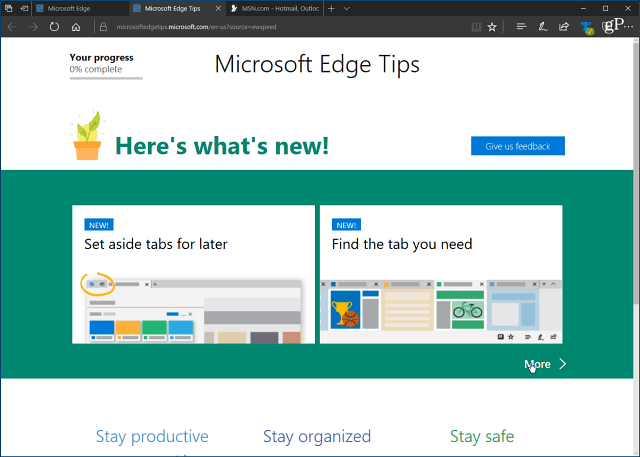 Отключите надоедливую начальную страницу Microsoft Edge «Первый запуск» в Windows 10