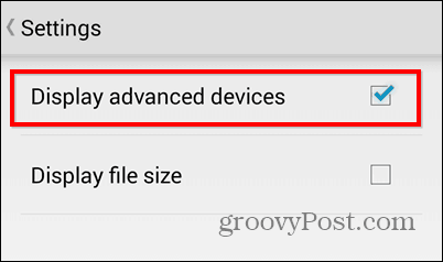 Экспорт файлов в Dropbox для Android прямо на SD-карту