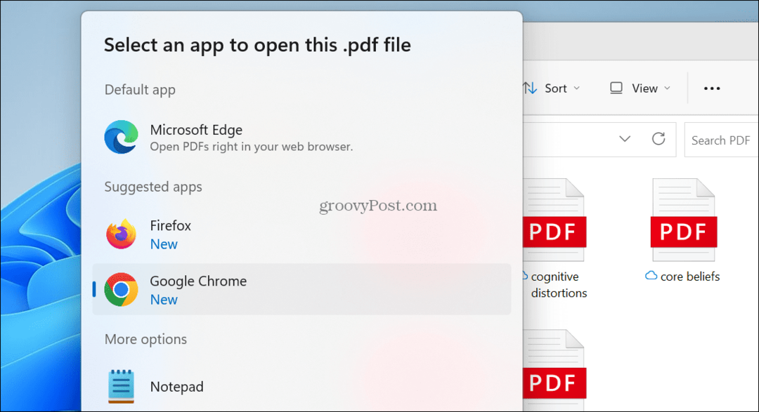 Средство просмотра PDF по умолчанию в Windows 11