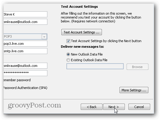Настройки Outlook 2010 SMTP POP3 IMAP - 08
