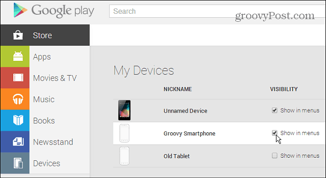 Как удалить старые устройства Android из списка магазина Google Play