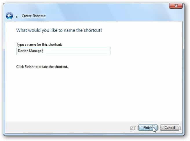 Как создать ярлык для запуска диспетчера устройств в Windows 7