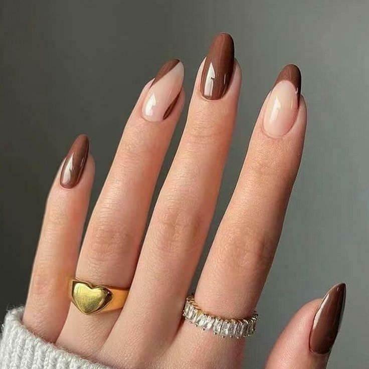 Образец лака для ногтей в коричневых тонах