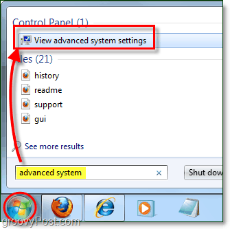 Как просмотреть расширенные параметры производительности системы в Windows 7