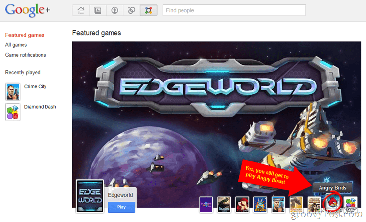 Google+ добавляет игры (не заставляя вас игнорировать натиск раздражающих игровых запросов!)