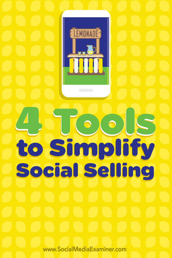 четыре инструмента для упрощения социальных продаж