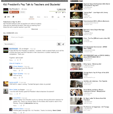 комментарии на YouTube