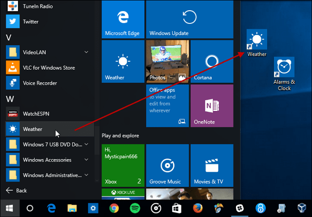 Windows 10 Совет. Создание ярлыков на рабочем столе для универсальных приложений