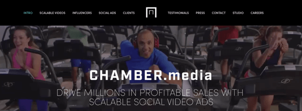 Chamber Media создает масштабируемую видеорекламу в социальных сетях.
