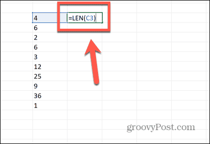 excel формула лен