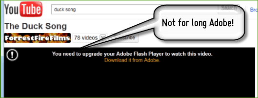 Смотрите YouTube без установки Adobe Flash Player