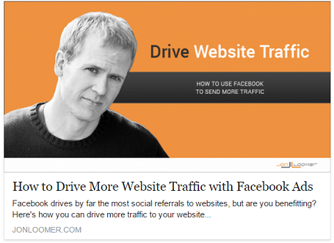 Джон Лумер публикует рекламу в Facebook после того, как делится сообщениями органично, чтобы привлечь больше посетителей на свой сайт.