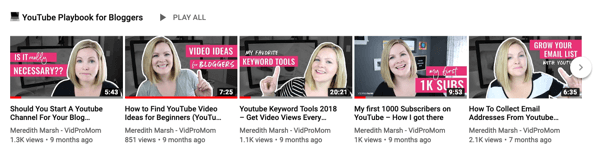 Как использовать серию видео для развития вашего канала YouTube, пример серии из 5 видео YouTube по одной теме