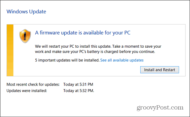 Прошивка Windows Update