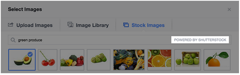 facebook и Shutterstock