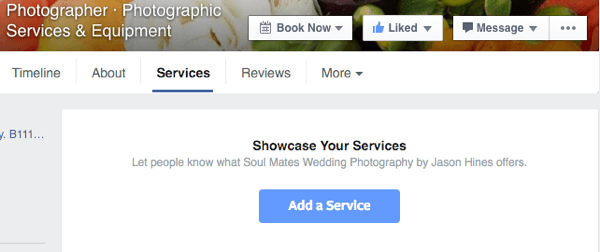 добавить сервис facebook