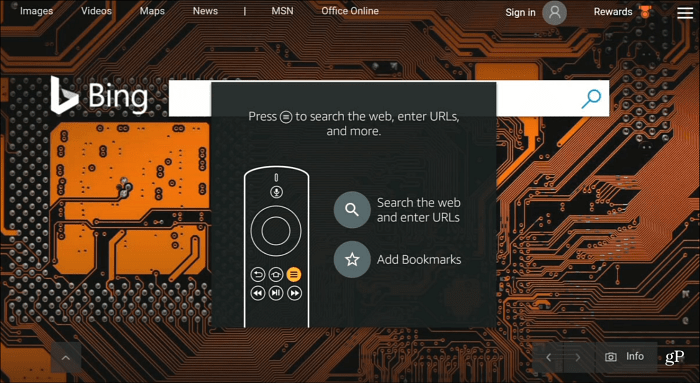 2 Silk Browser Bing Поиск по умолчанию Fire TV