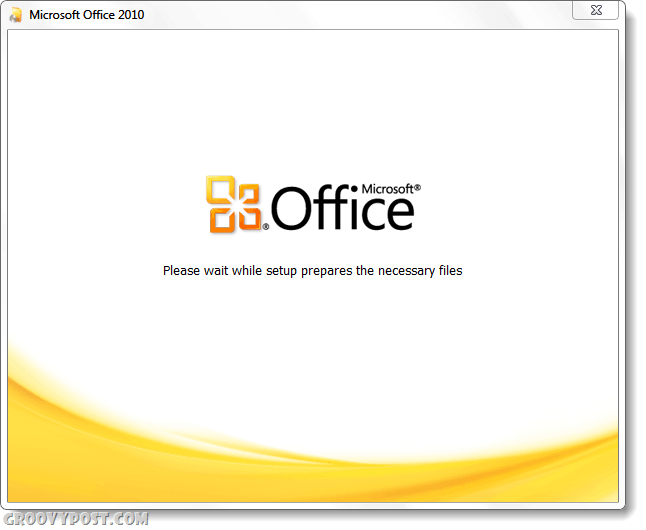 Скриншот установщика Office 2010