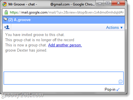 групповой чат в чате Gmail