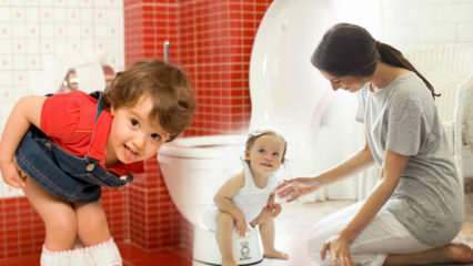 Как надеть подгузники на детей? Как дети должны чистить туалет? Туалет обучение