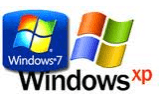 Windows Xp и Windows 7 логотипы