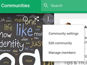 новые настройки сообщества google plus
