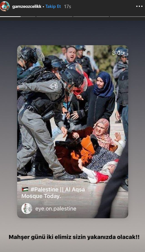 Сильная реакция израильских палестинцев на Гамзе Оззелика!