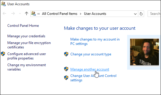 2 Управление другой учетной записью Windows 10