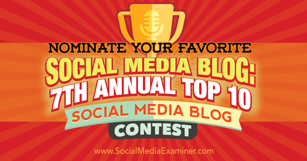 конкурс лучших блогов в социальных сетях
