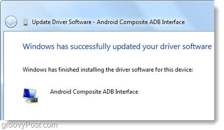 Windows имеет Android композитный интерфейс ADB
