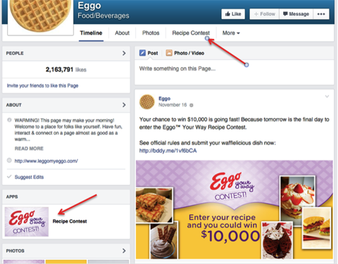 конкурс eggo facebook