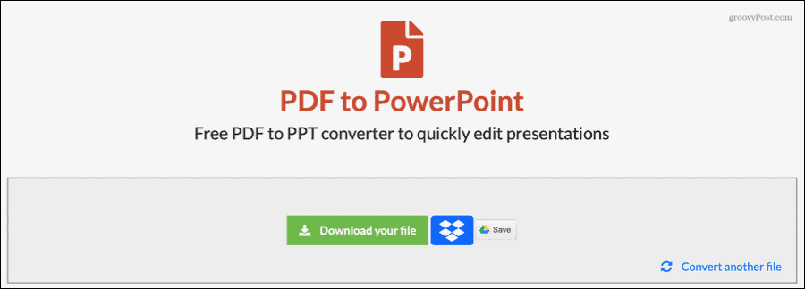 EasyPDF преобразовал PDF в PowerPoint