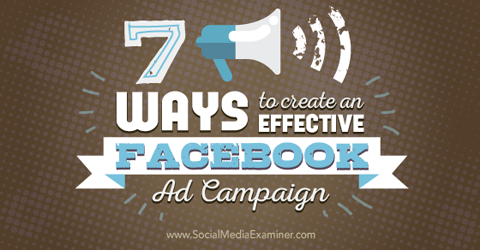 создавать эффективные рекламные кампании в facebook