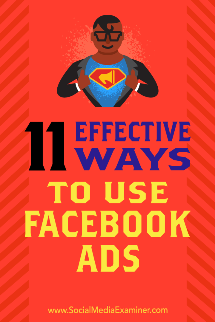 11 эффективных способов использования рекламы в Facebook: Social Media Examiner