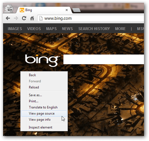 скачать изображение Bing без Facebook