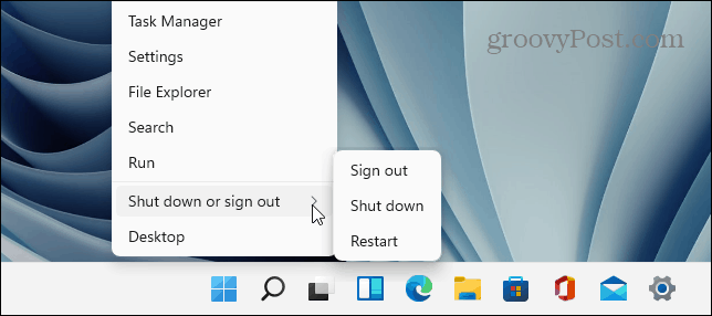 Выключение кнопки «Пуск» Windows 11