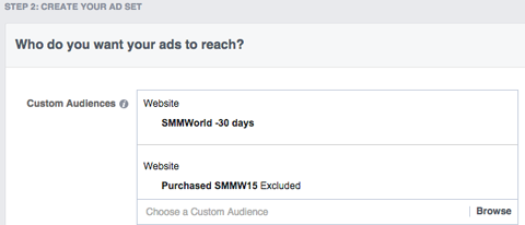 Рекламный набор SMMW15 facebook