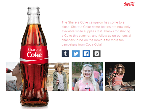 Coca-Cola поделитесь изображением кампании кока-колы