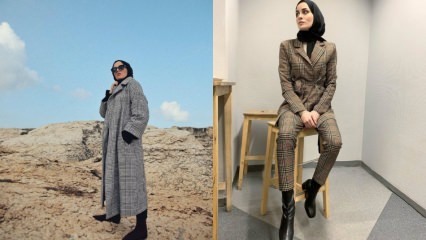 Новые модели одежды в клетку хиджаб