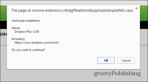 Древовидная структура Dropbox Скрипт установки Chrome